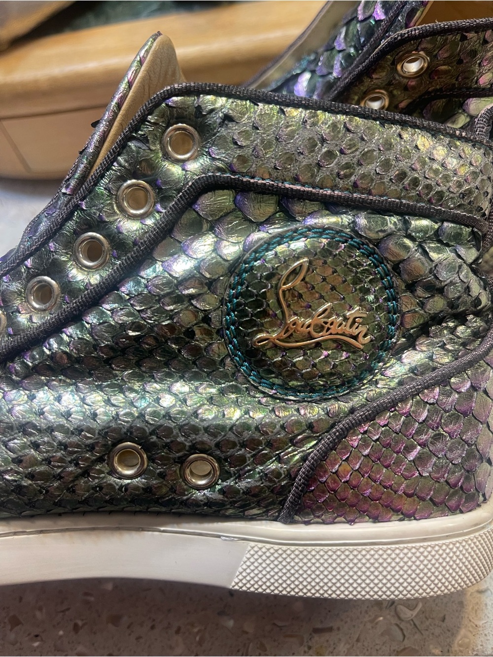 Christian Louboutin Python Skin Shoes 36.5 - Picture 2 of 7